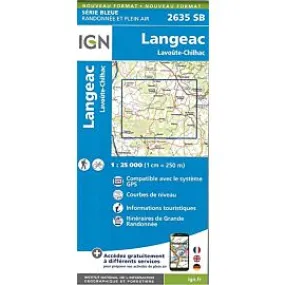 2635 SB LANGEAC LAVOUTE CHILHAC 1 25 000