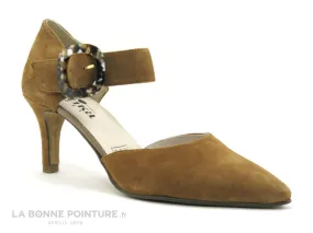 Achat chaussures Artika Femme Escarpin, vente Artika YNATA Vel Daim - Escarpin jaune ocre - Talon haut - Bout pointu