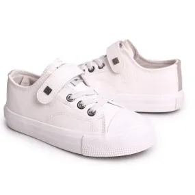 Baskets en cuir pour enfants Big Star EE374035 Blanc blanche