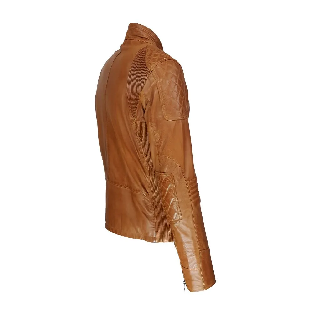 blouson cuir homme motard