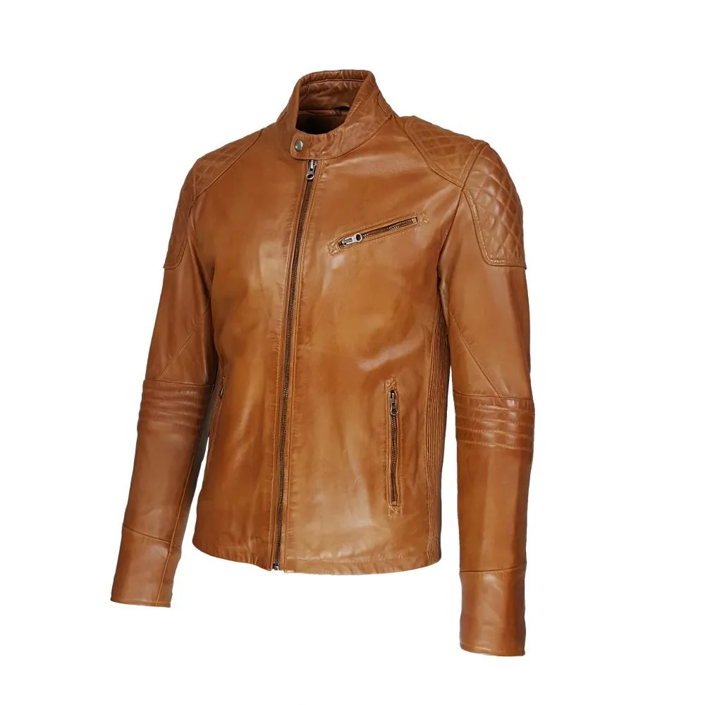 blouson cuir homme motard