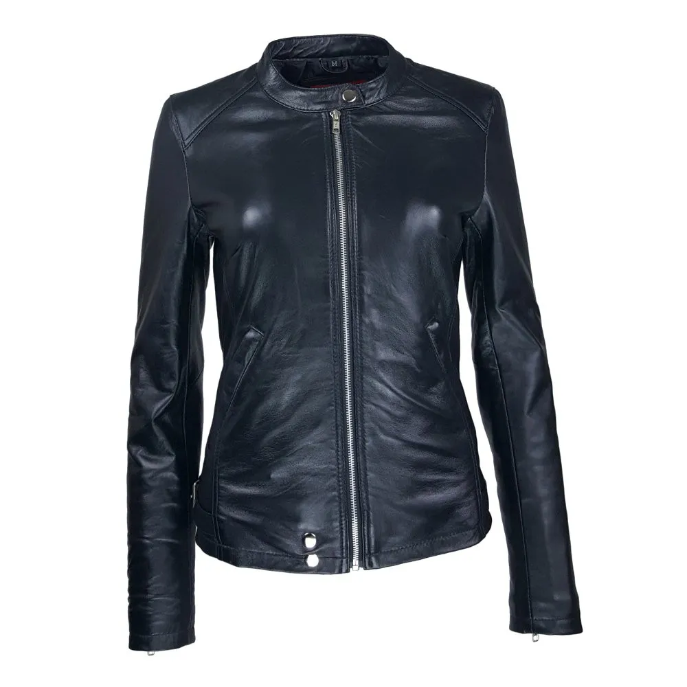 blouson femme cuir jason style motard