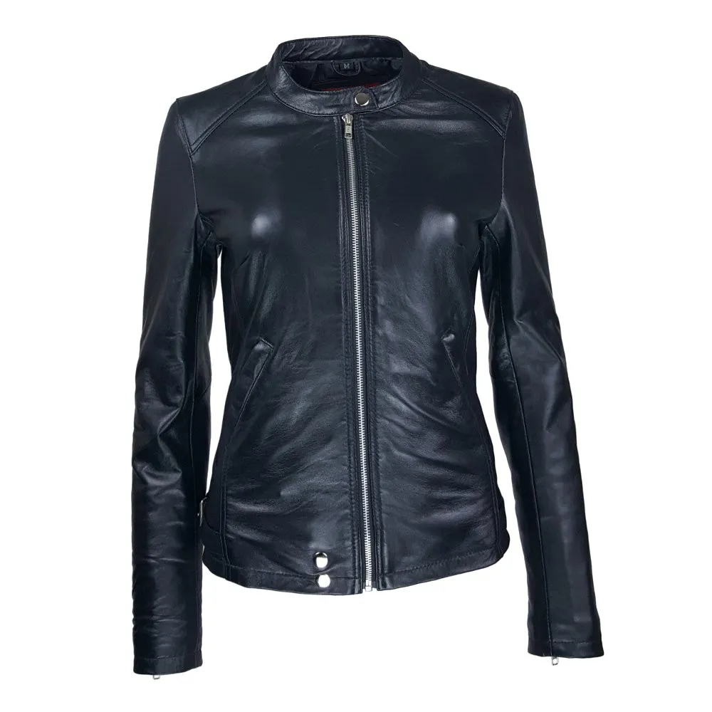 blouson femme cuir jason style motard