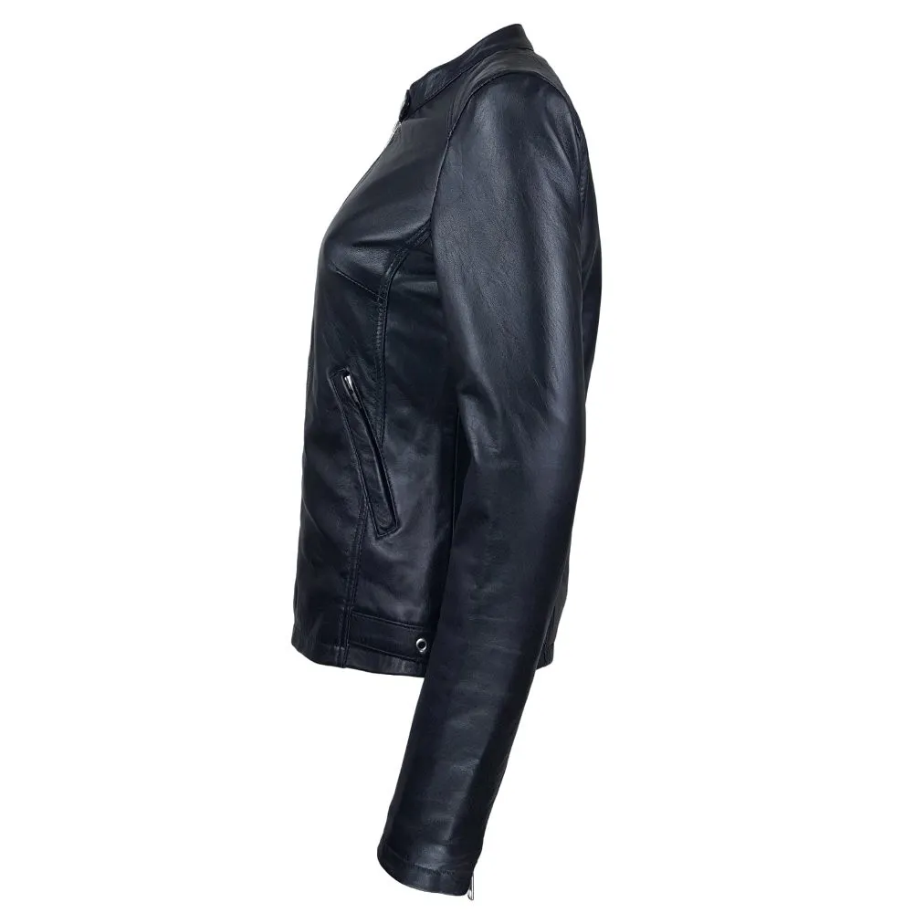 blouson femme cuir jason style motard