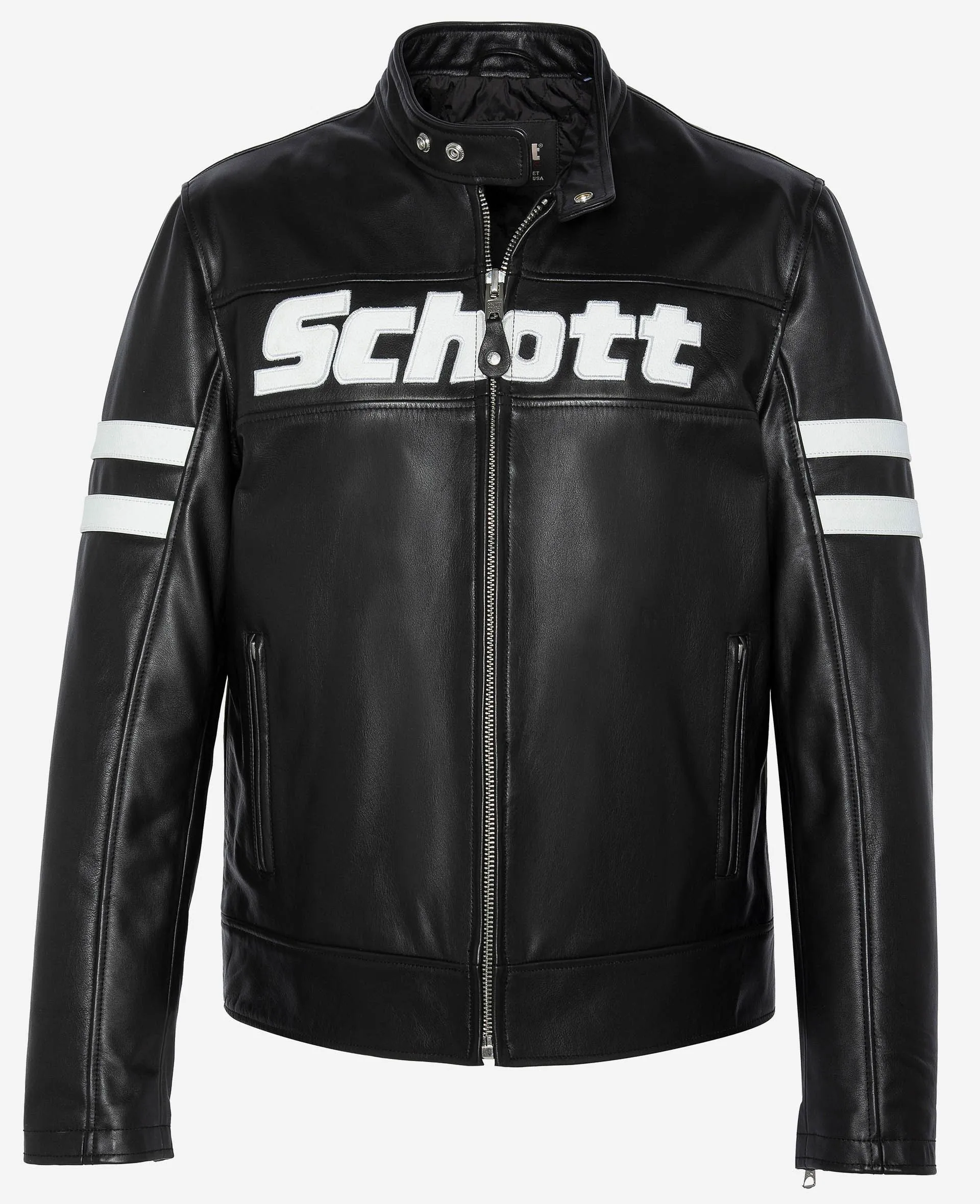 Blouson motard, cuir de vachette