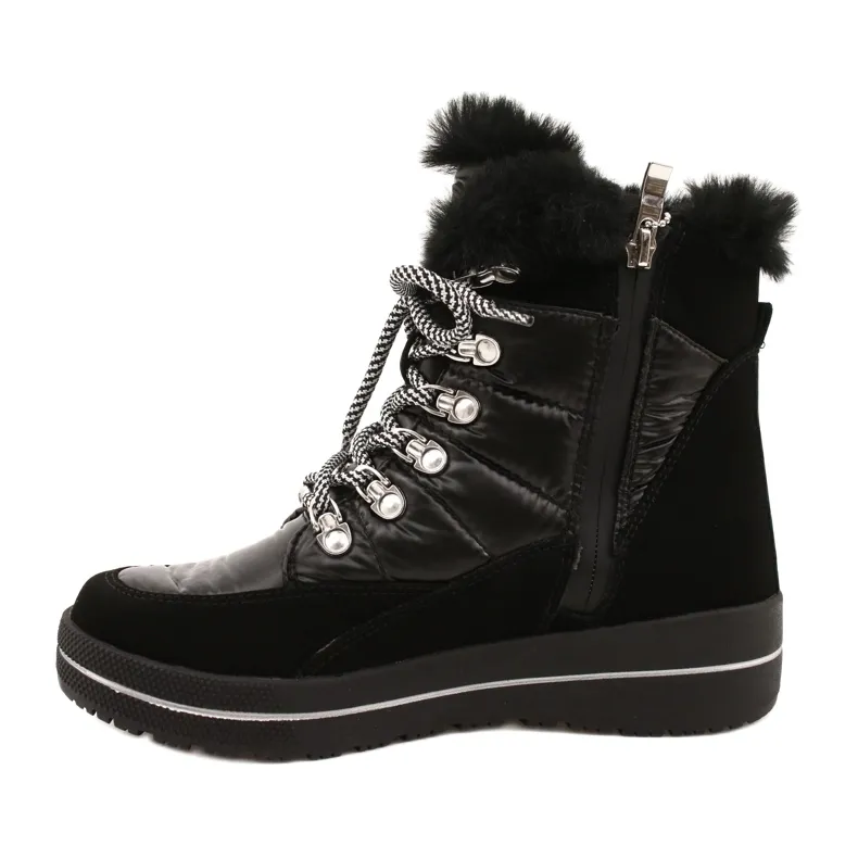 Bottes de neige noires imperméables Caprice 26240-29 019 le noir