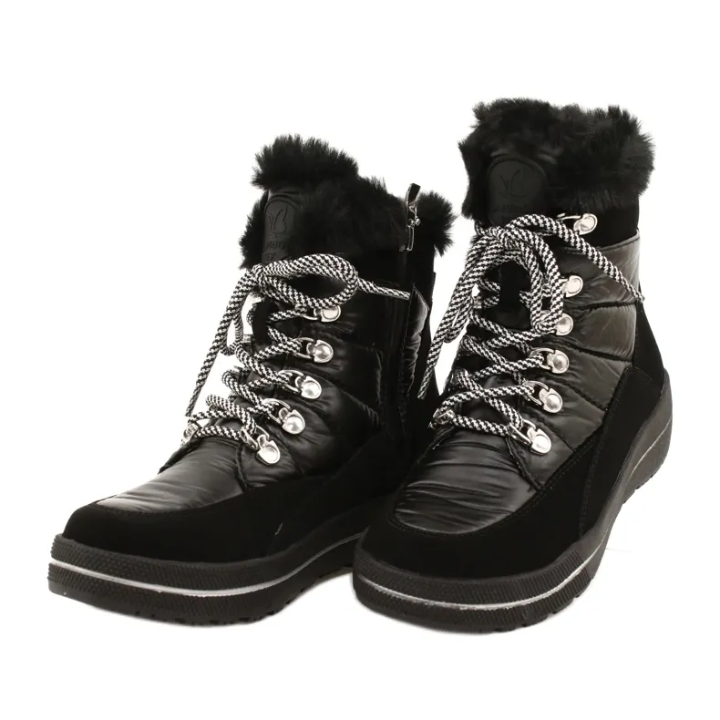 Bottes de neige noires imperméables Caprice 26240-29 019 le noir