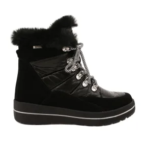 Bottes de neige noires imperméables Caprice 26240-29 019 le noir