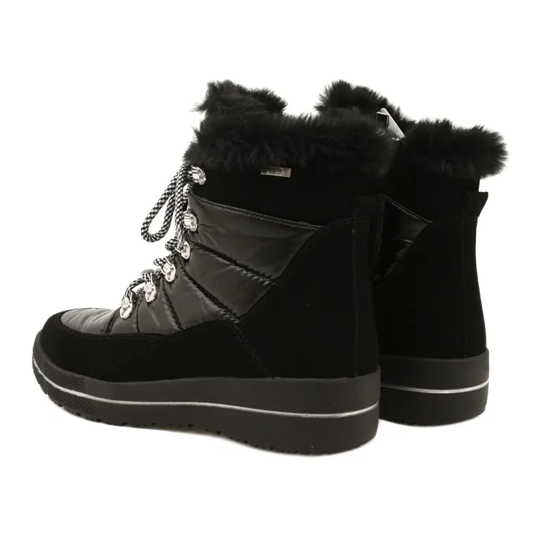 Bottes de neige noires imperméables Caprice 26240-29 019 le noir