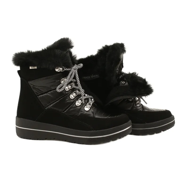 Bottes de neige noires imperméables Caprice 26240-29 019 le noir