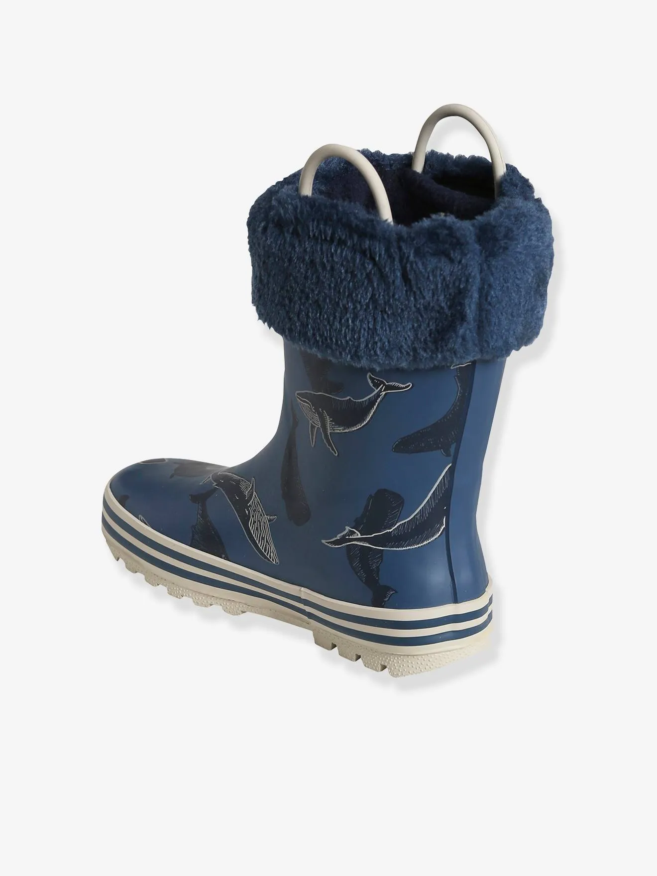 Bottes de pluie imprimées garçon collection maternelle bleu foncé imprimé - Vertbaudet