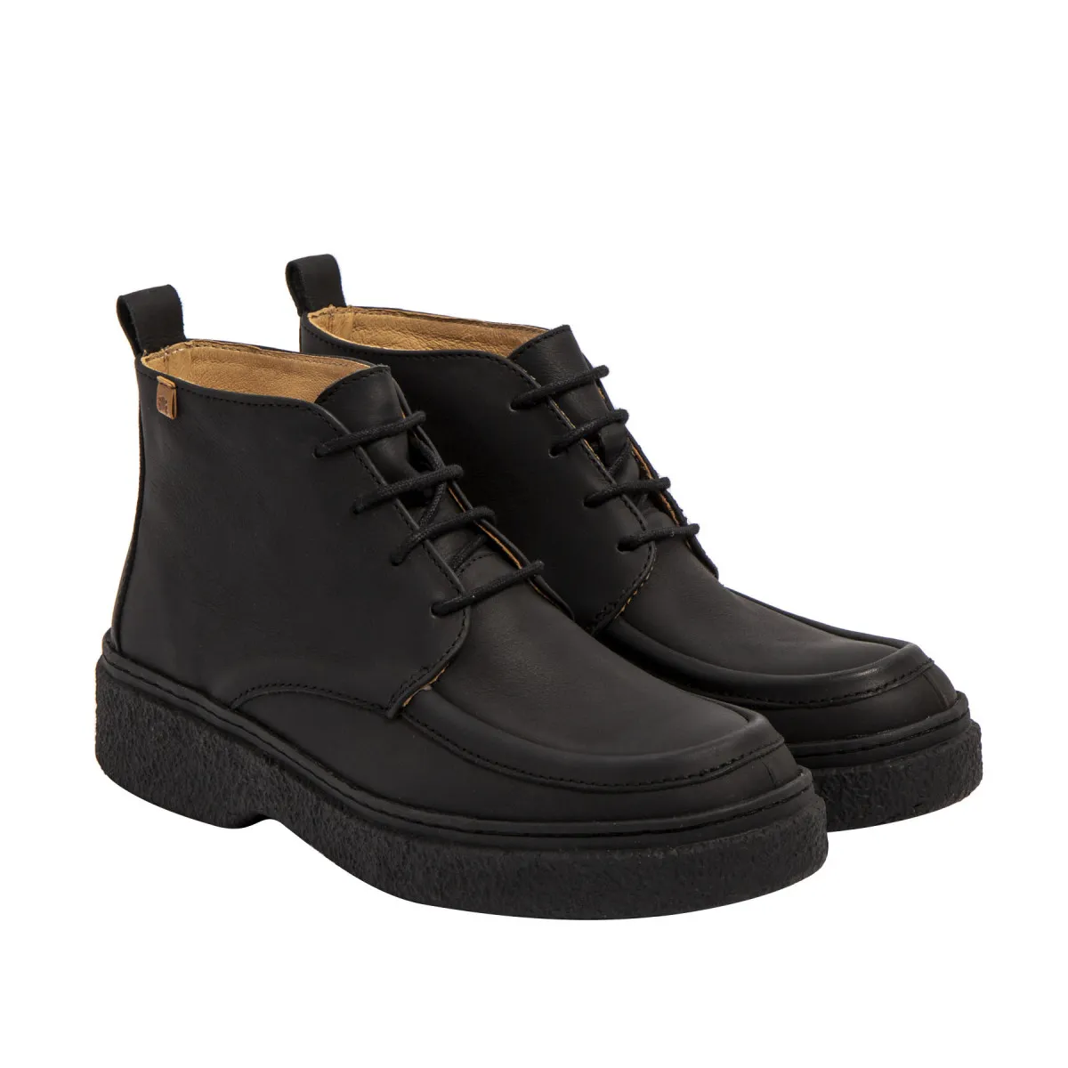 Bottines basses en cuir - Noir