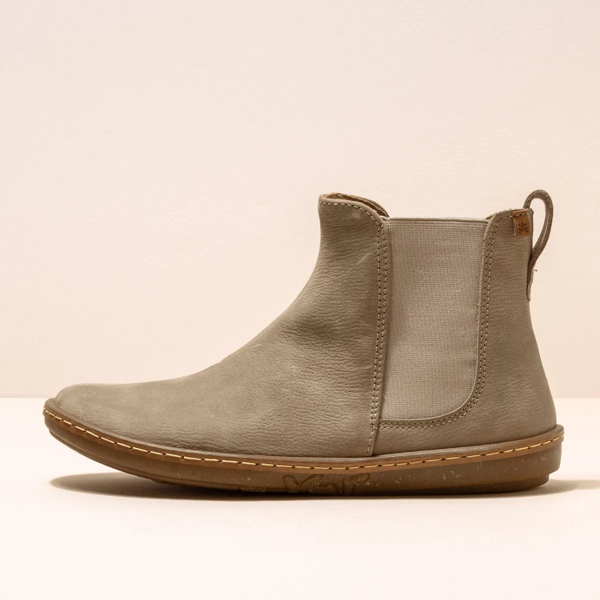 Bottines chelsea en cuir - Beige