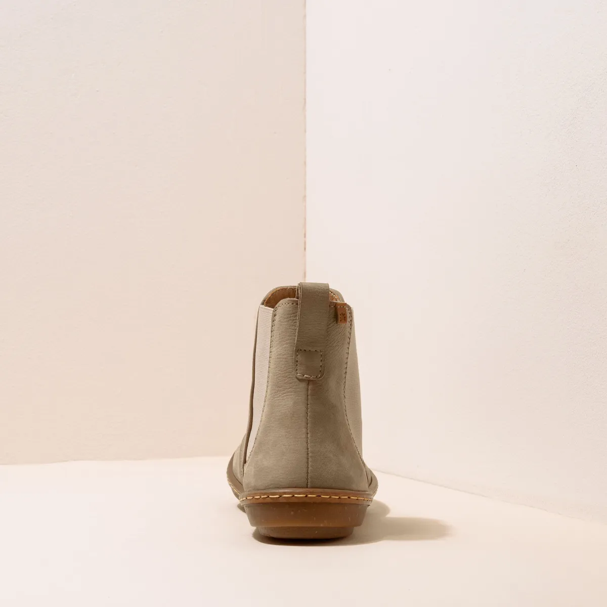 Bottines chelsea en cuir - Beige