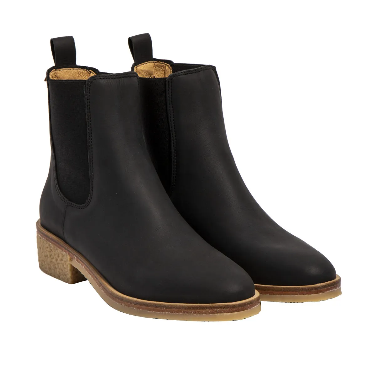 Bottines chelsea en cuir chics - Noir