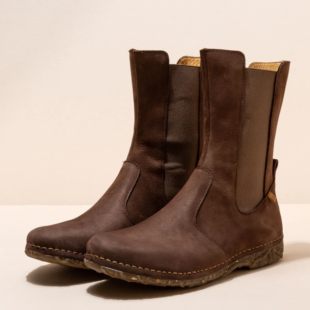 Bottines chelsea montantes - Marron