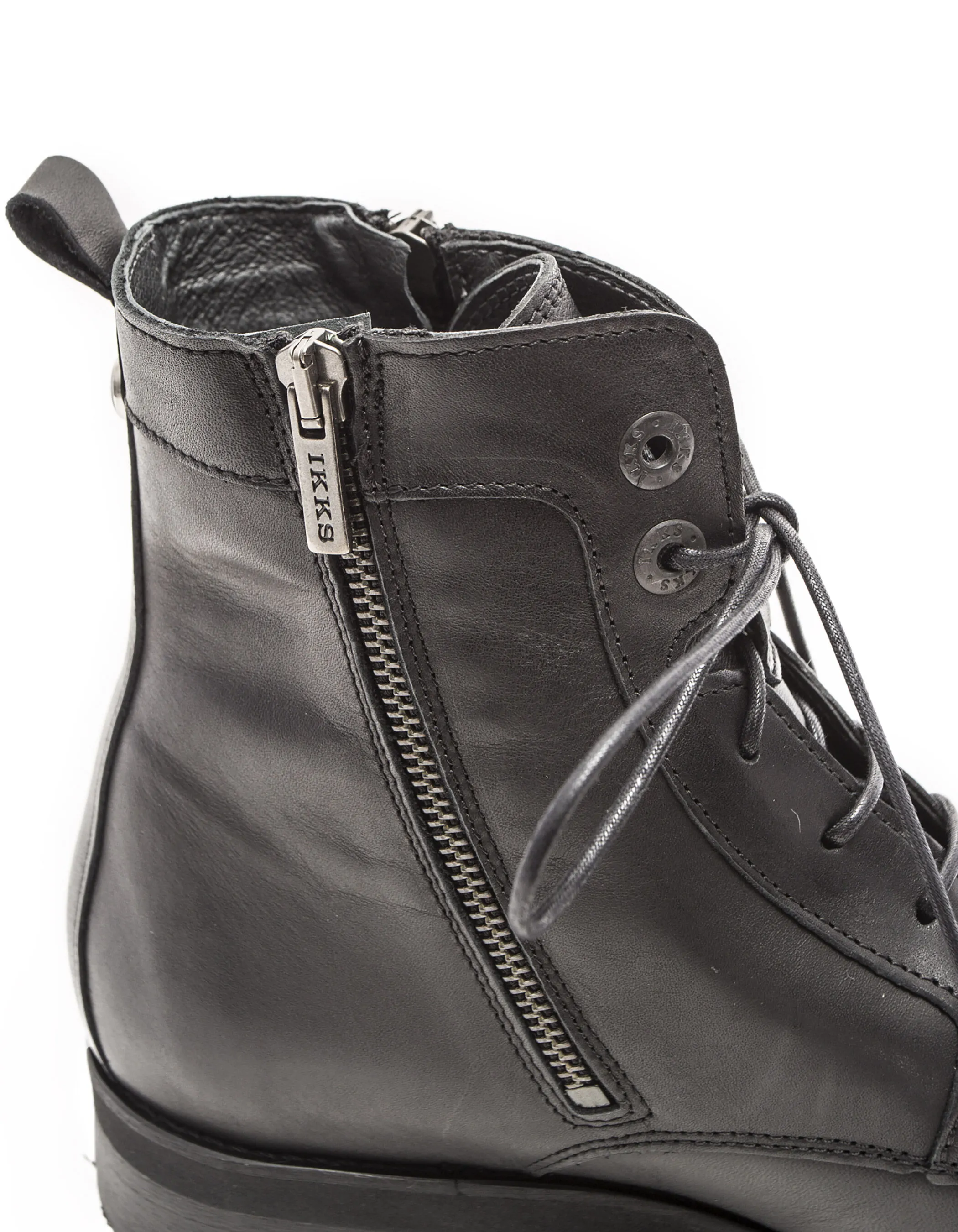 Bottines en cuir homme