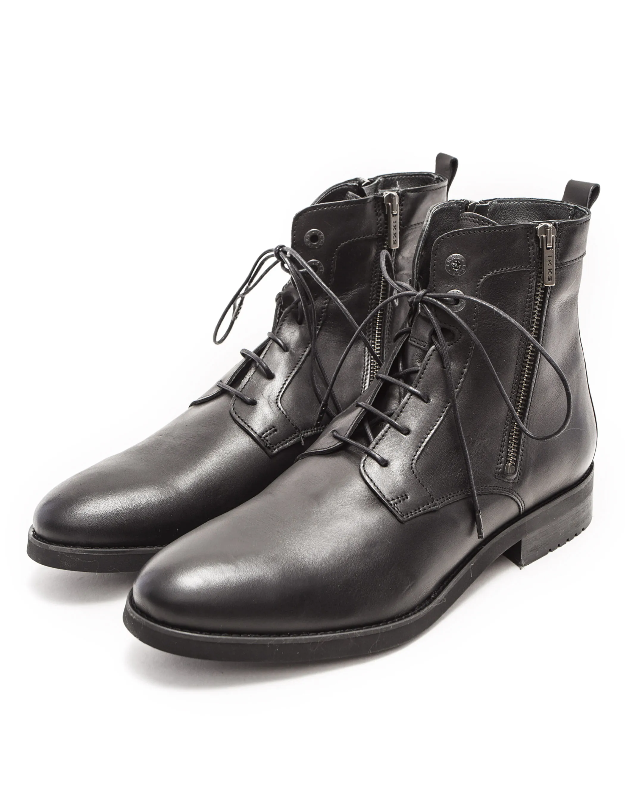 Bottines en cuir homme