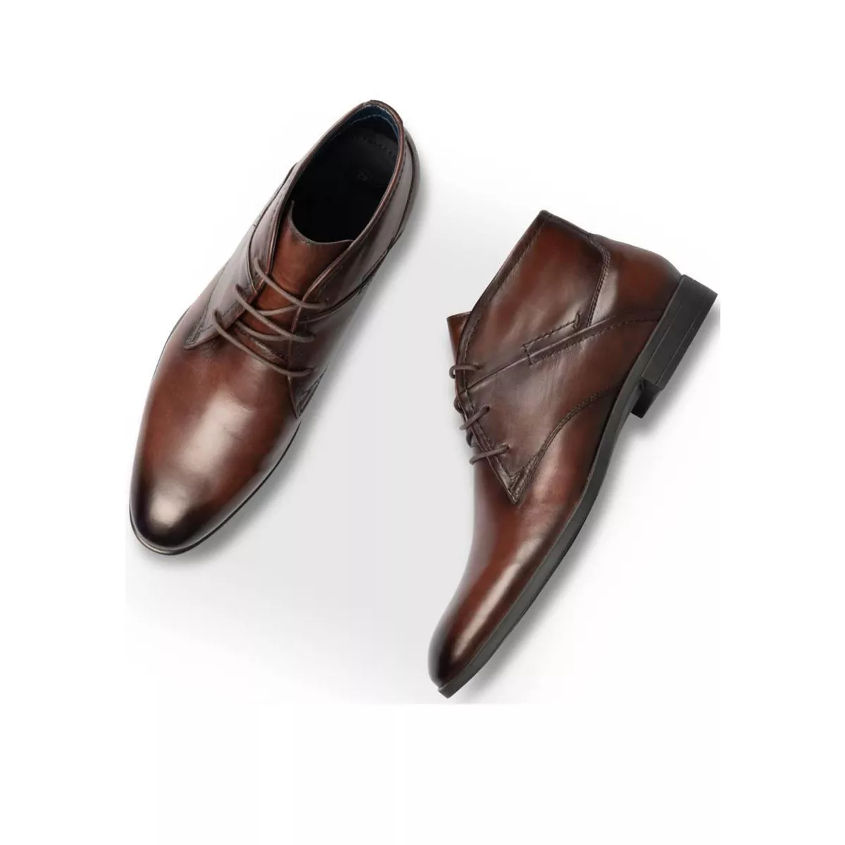 Bottines MARRON B-BLAKE CUIR