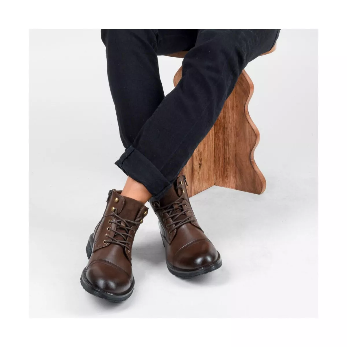 Bottines MARRON DENIM SIDE