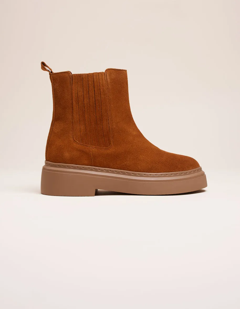 Bottines Tiphanie - Suède ambre