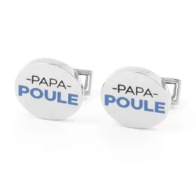 Boutons de manchette papa poule