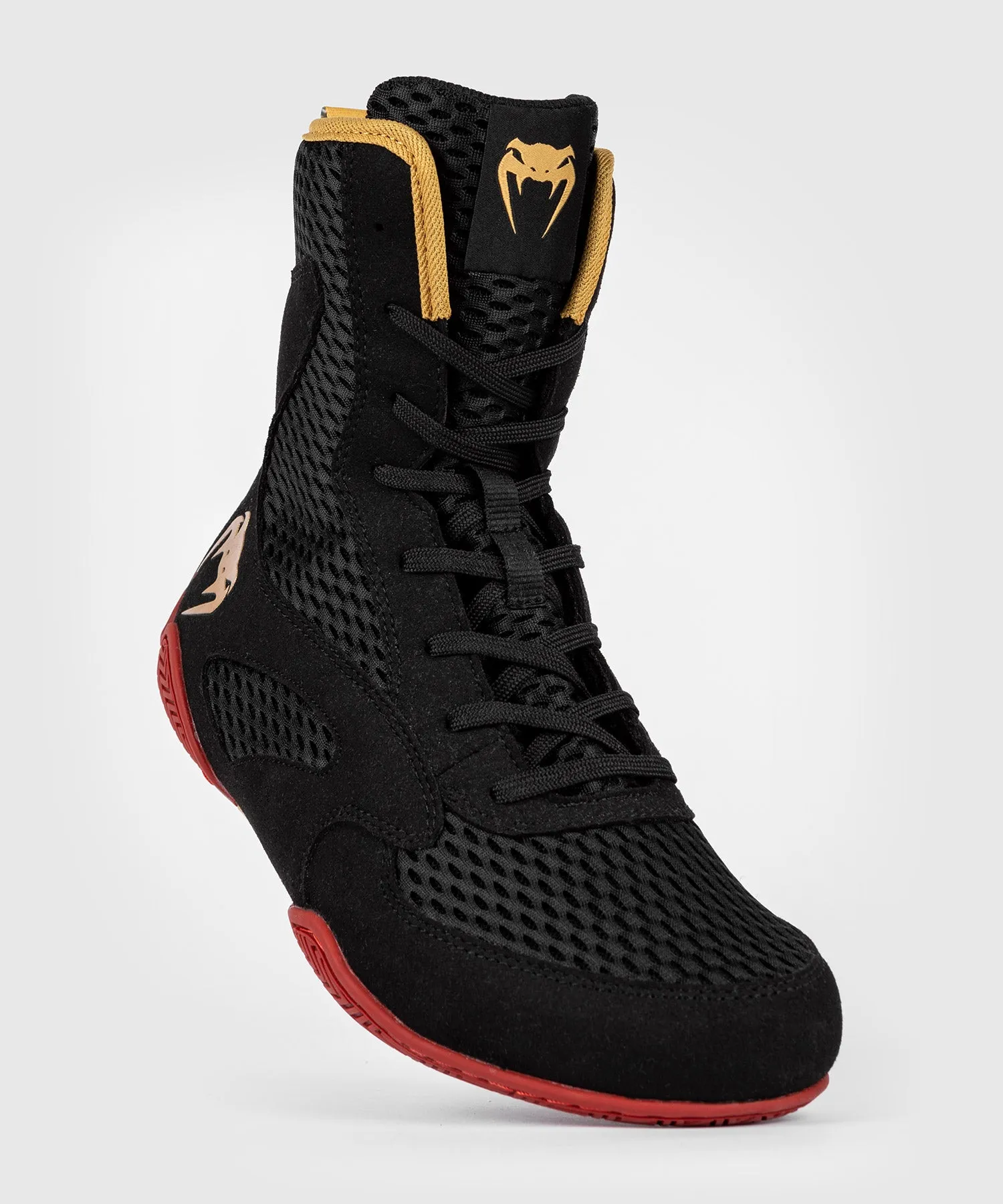 Chaussures de boxe Venum Contender - Noir/Or/Rouge