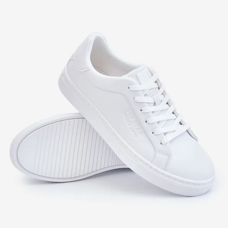 Chaussures de sport Big Star en mousse à mémoire de forme pour hommes LL174193 Blanc blanche