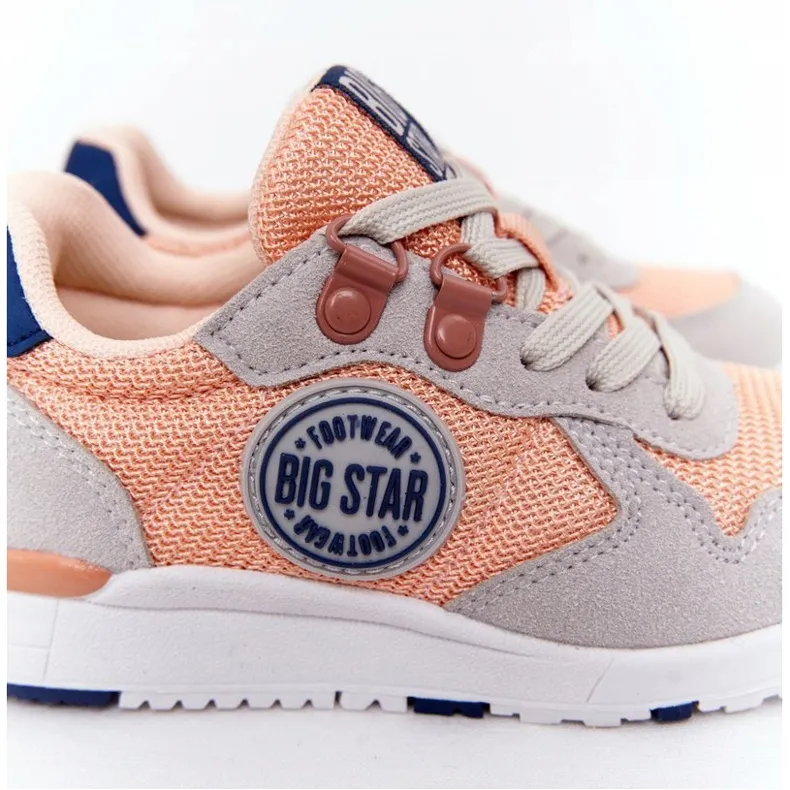 Chaussures de sport pour enfants en mousse à mémoire Big Star HH374180 Orange