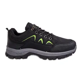 Chaussures de sport trekking pour hommes noires le noir