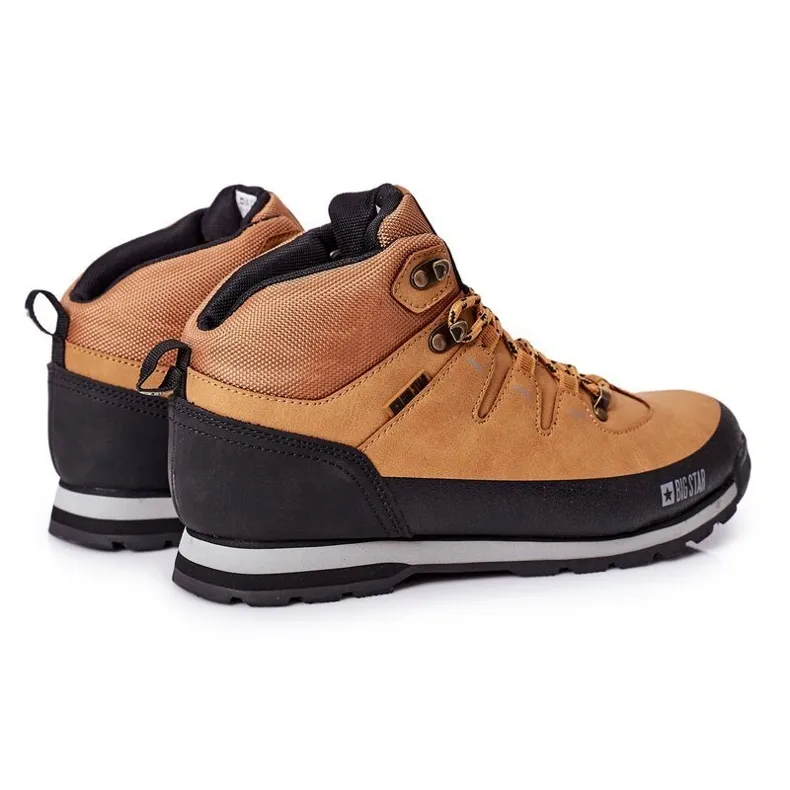 Chaussures de trekking chaudes pour hommes Big Star EE174438 Camel brun