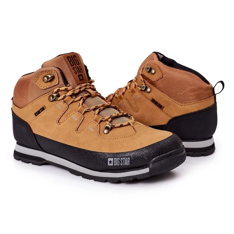 Chaussures de trekking chaudes pour hommes Big Star EE174438 Camel brun