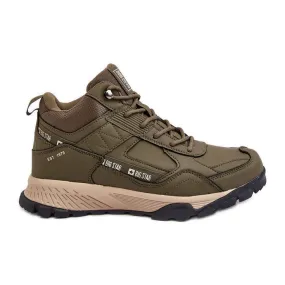 Chaussures de trekking isolées vertes Big Star MM174163