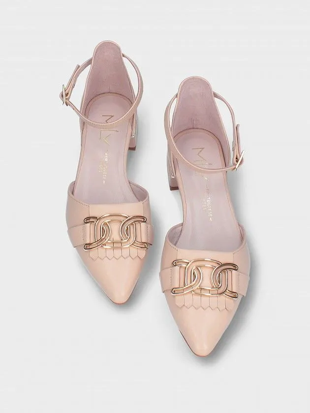 Chaussures Nude Talon Bas Lea 79