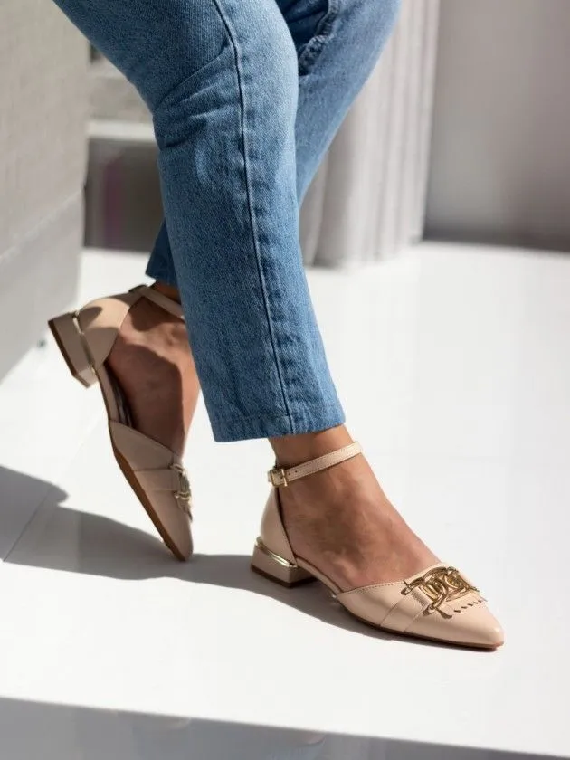 Chaussures Nude Talon Bas Lea 79