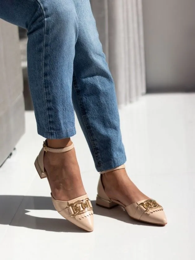 Chaussures Nude Talon Bas Lea 79