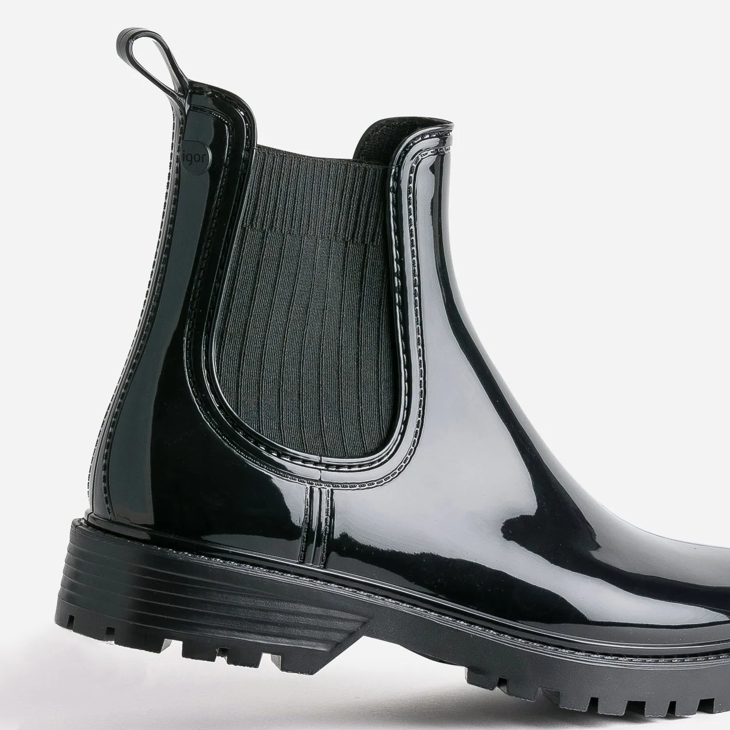 Chelsea boots de pluie IGOR noir - Boots / bottines Femme | ERAM