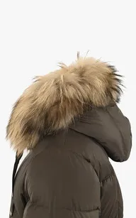 Col fourrure amovible pour capuche La Canadienne - La Canadienne - Accessoires Fourrure Naturel