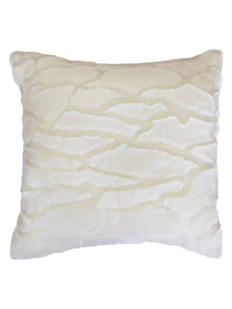 Coussin a poil doux collection Ecaille - Bleu