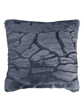 Coussin a poil doux collection Ecaille - Bleu