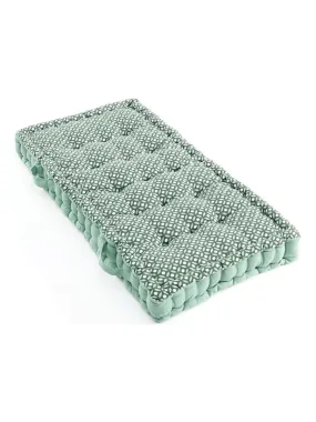 Coussin palette 60x120 cm graphique vert coton - Vert