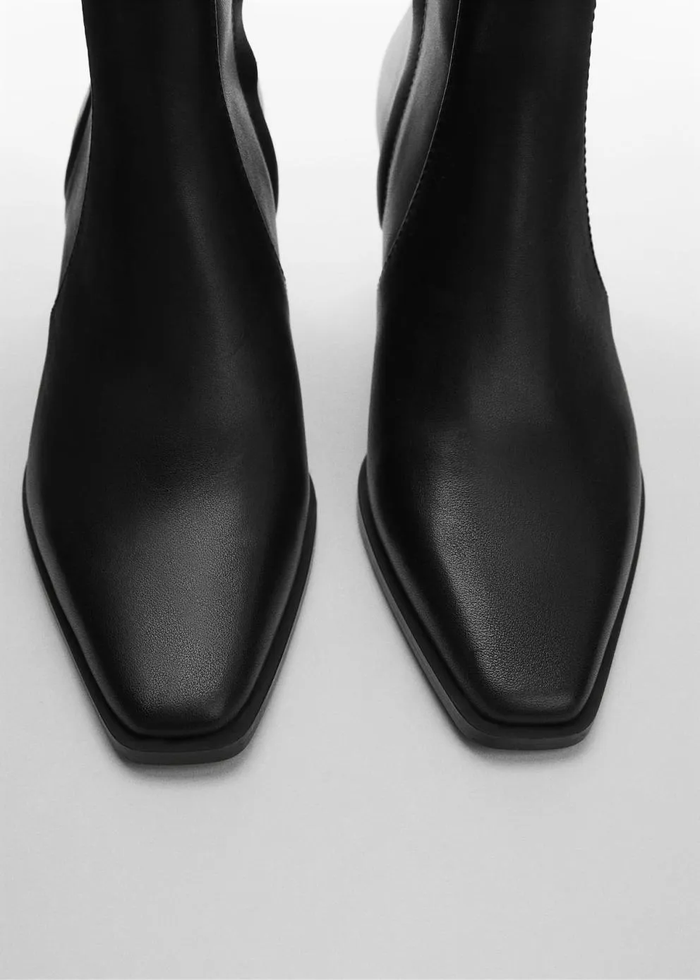 Cuir | Femme MANGO Bottines Cuir à Talon Noir