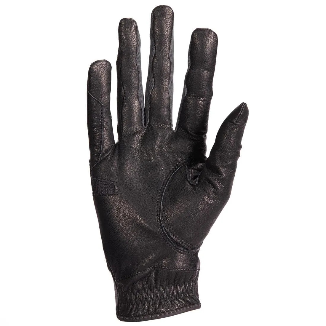 Gants d'équitation en cuir respirant Femme - 960 noir