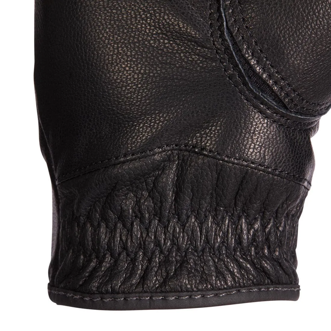 Gants d'équitation en cuir respirant Femme - 960 noir