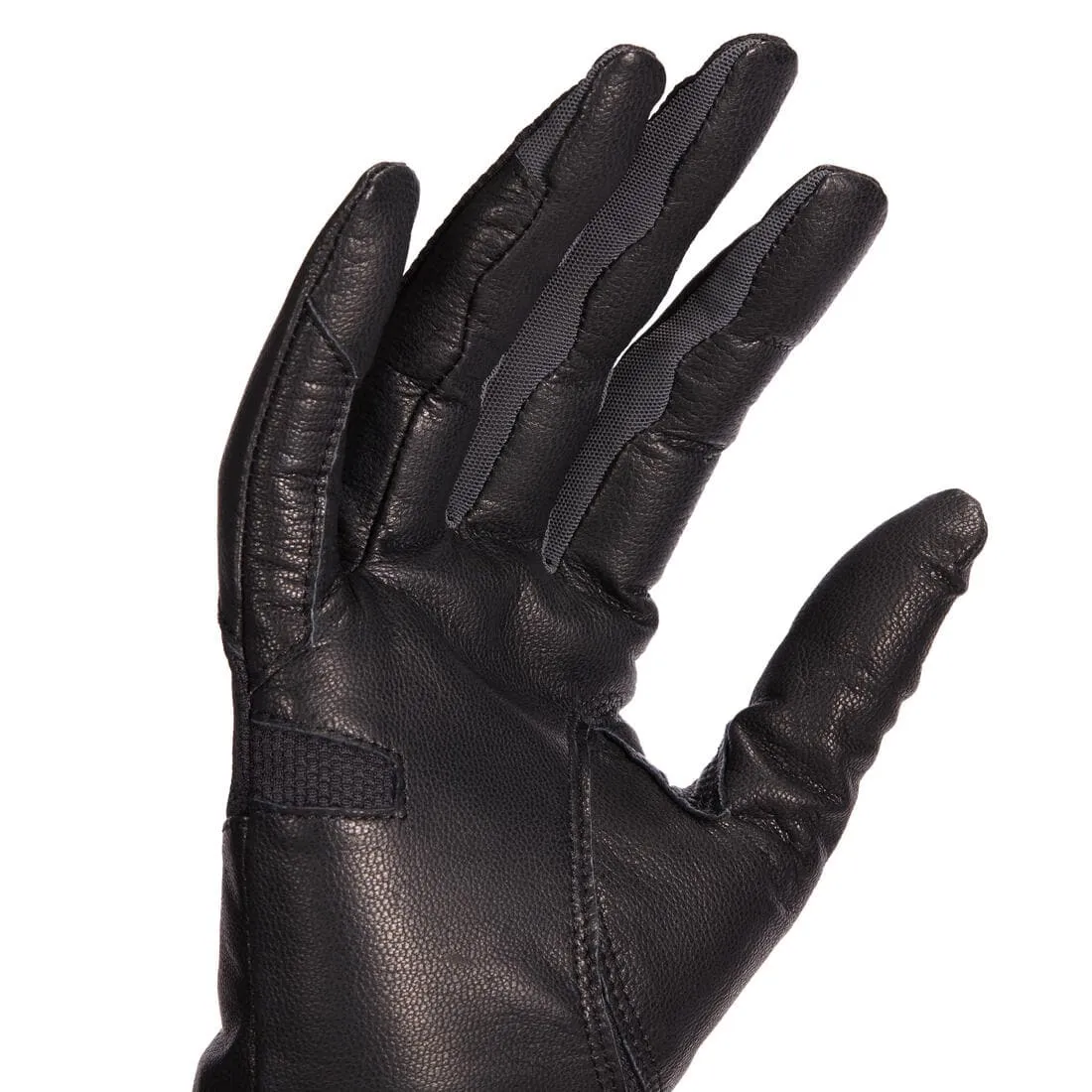 Gants d'équitation en cuir respirant Femme - 960 noir