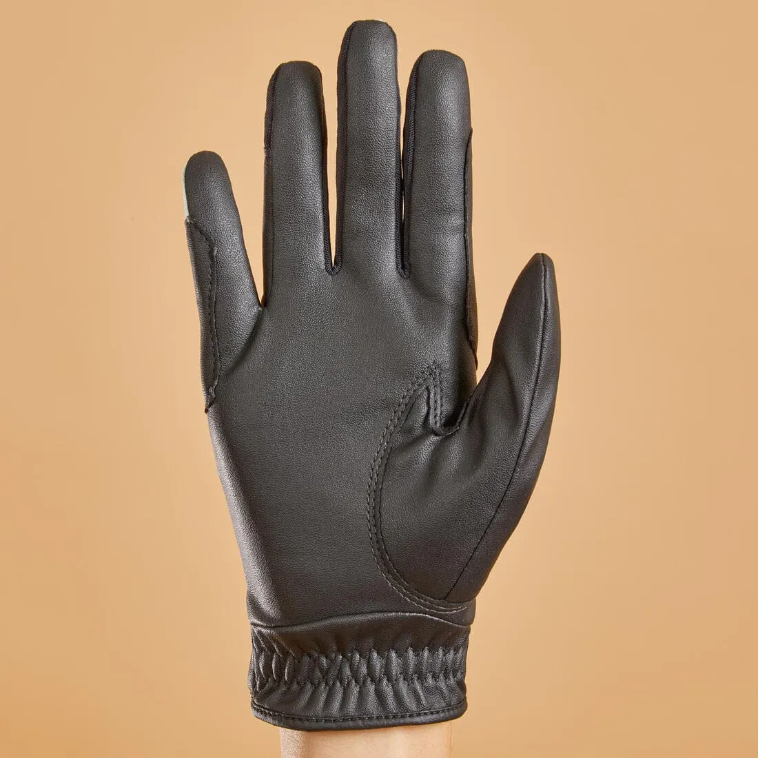 Gants d'équitation respirant avec velcro Enfant - 560 marine