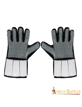 Gants en cotte de mailles de la fin du Moyen Âge ⚔️ Boutique Épées