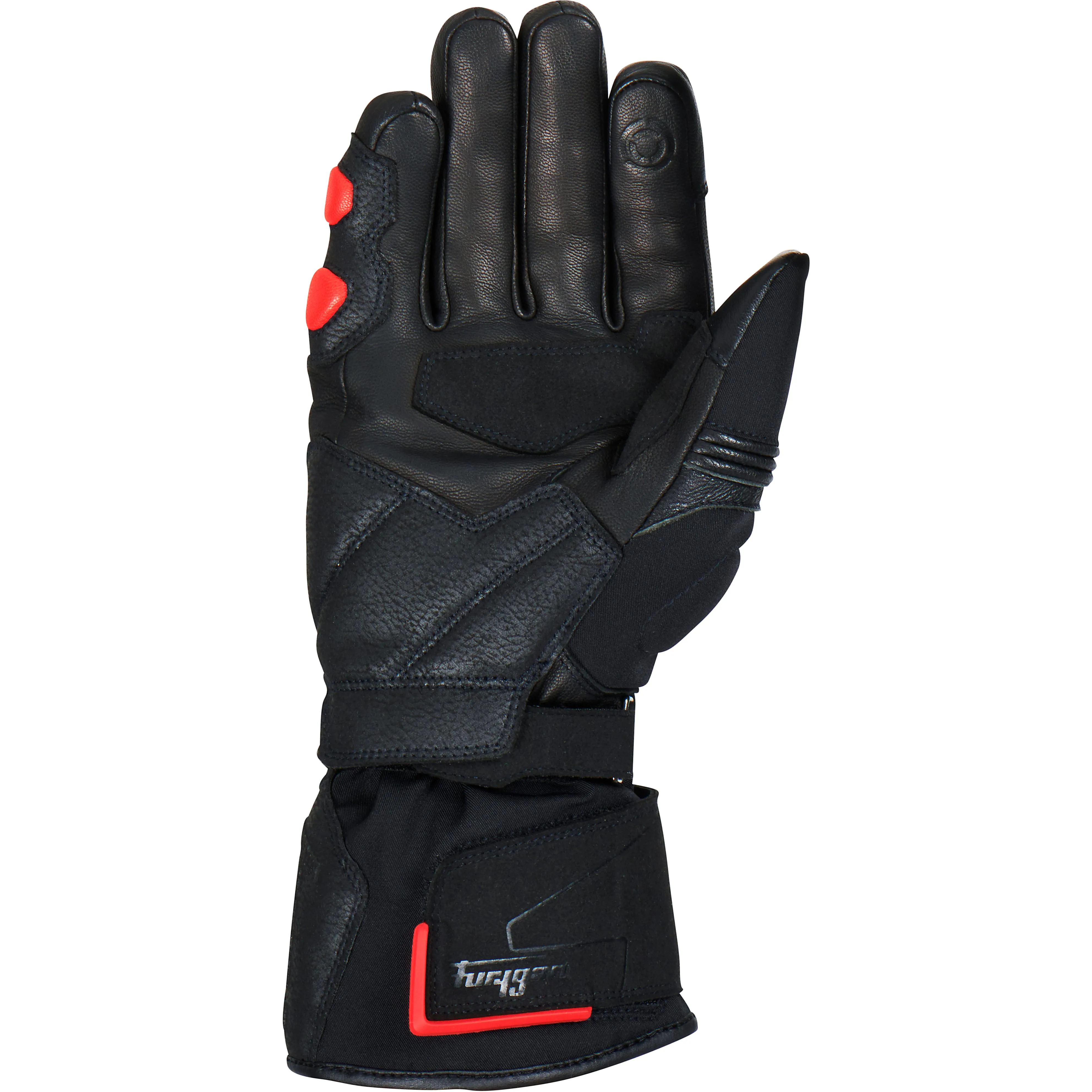 Gants FLEGERE FURYGAN noir/rouge - MAXXESS.FR, Gants moto hiver