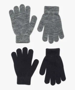 gants garcon unis (lot de 2 paires) coloris assortis