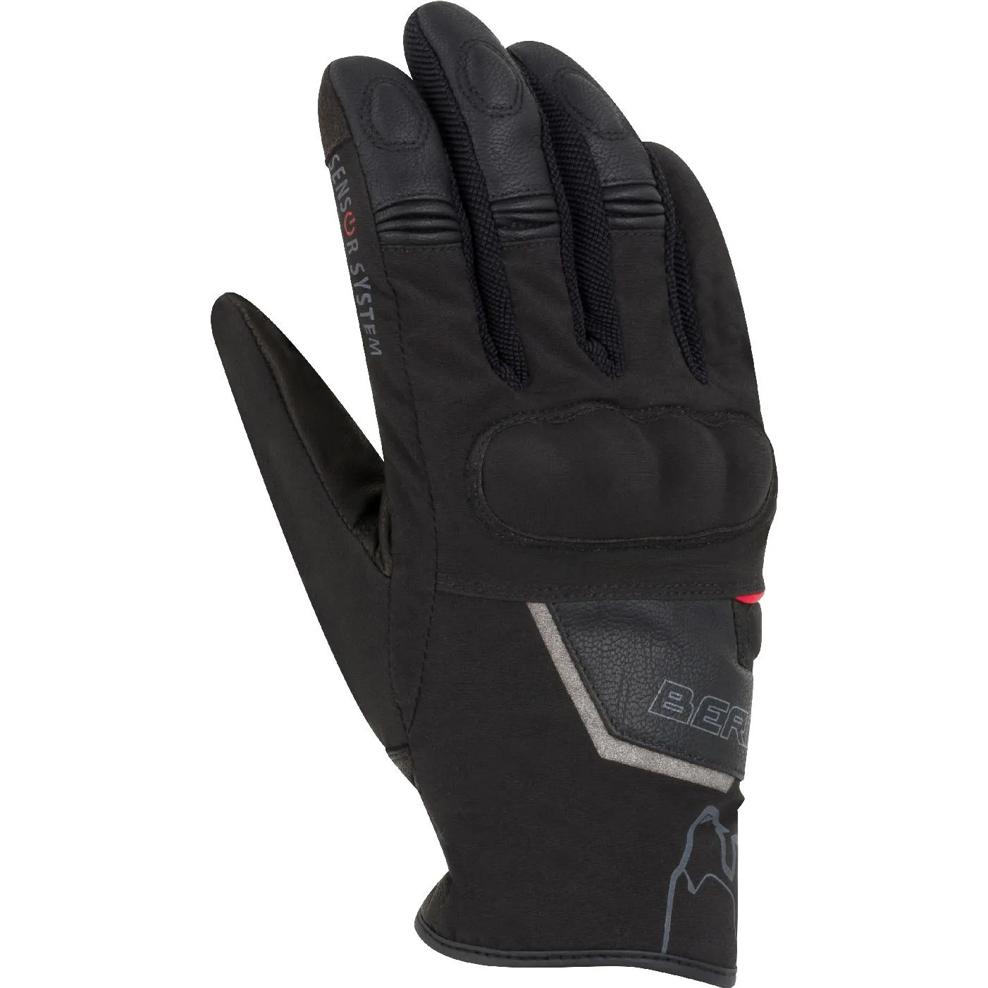 Gants GOURMY BERING Noir - MAXXESS.FR, Gants moto mi-saison